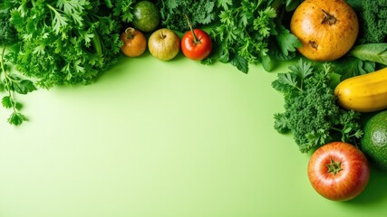 Clean Eating Selection: Vibrant Green Produce