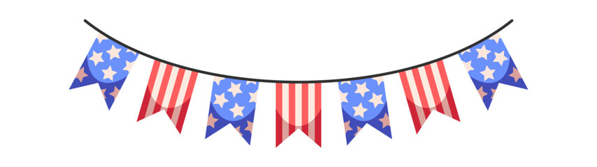 Obraz premium Fourth july independence day decoration