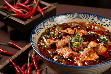 Chinese Cuisine - Spicy and Flavorful Sichuan Dish - Sichuan Boiled Beef