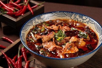 Chinese Cuisine - Spicy and Flavorful Sichuan Dish - Sichuan Boiled Beef