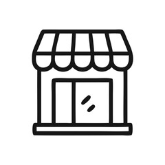 Storefront Icon – Shop or Small Business Line Illustration