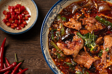 Chinese Cuisine - Spicy and Flavorful Sichuan Dish - Sichuan Boiled Beef
