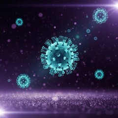 3D Corona Virus Particles Wallpaper 4K | Medical Backgrounds | Covid Virus Design | Virus Cells Illustration | corona virus news update
