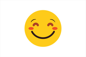 Vector Smiling Face Icon for Chat, Social Media, and Humor