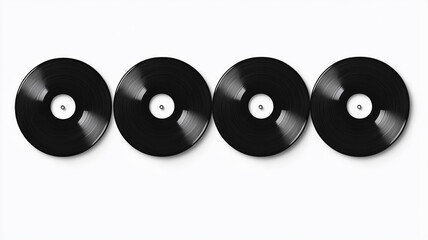 a vinyl record isolated on white background