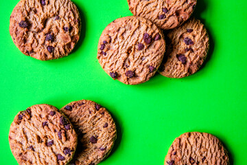 Selection of Traditional Classic Chocolate Chip Cookies
