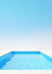Obraz premium Poolside outdoors swimming sports.