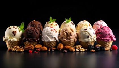 Gelato Italian-style ice cream that’s denser, smoother, and has less air than regular ice cream.