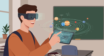 young man with laptop