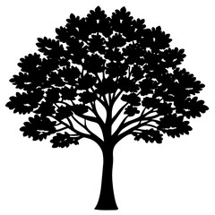 vector tree silhouette