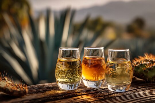 Unique Mezcal Experience Featuring Jicaras Surrounded by Lush Cacti