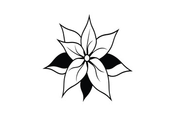 vector-graphic-of-a-black-poinsettia-flower-illust.eps
