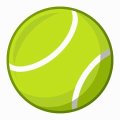 tennis ball isolated on white