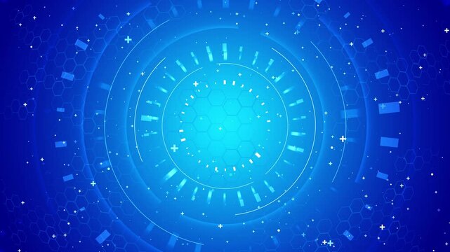 Hi-Tech digital display information abstract background. Futuristic stage layout stage Modern cyberspace innovation hud interface circle interfaces. Hi tech futuristic display blockchain. Big data