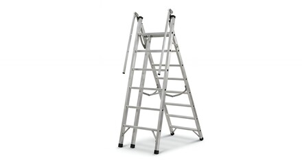 Metal folding extension ladder for home and work use