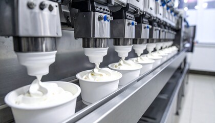 Soft Serve - Light and airy ice cream served directly from a machine, often found in fast food or amusement parks.