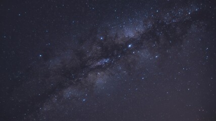 Fototapeta premium Stunning milky way galaxy view with starry night sky in deep space