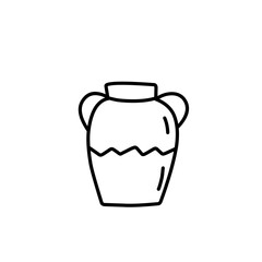 doodle vase and pot