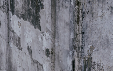 Dirty surface of the concrete wall.