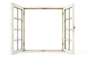 Diamond Grid window frame background white open.