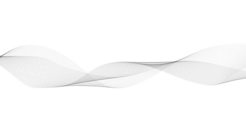 Gray and white abstract background with flowing particles. Abstract wave element for design. Digital frequency track equalizer. Stylized line art background