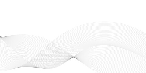Gray and white abstract background with flowing particles. Abstract wave element for design. Digital frequency track equalizer. Stylized line art background