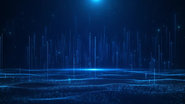 Futuristic abstract data matrix data matrix wave, meta space metaverse, telemetry encrypt numbers display particles cyber grid technology HUD futuristic portals, Magic Hologram display technology 3D