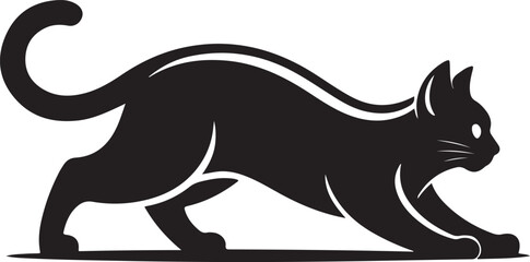 cat silhouette vector