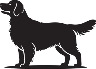 Golden Retriever Vector Silhouette 
