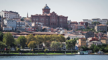 The panorama of Istanbul in Turkey