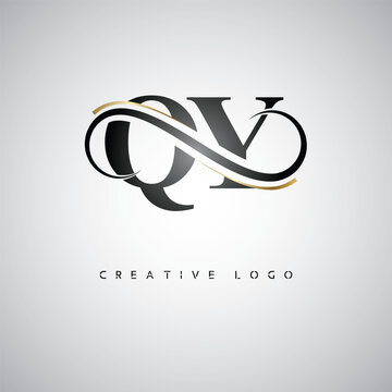 QY Creative Letter Logo with Infinity Symbol &ndash; Elegant Minimal Monogram Design for Premium Business Branding, Identity, and Modern Typography"