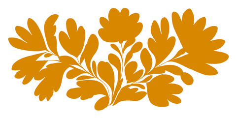 Beautiful flower colorful leaves summer fabric, textile, wrapping. Colored flat vector © appl