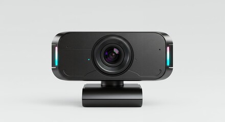 Black webcam product photography