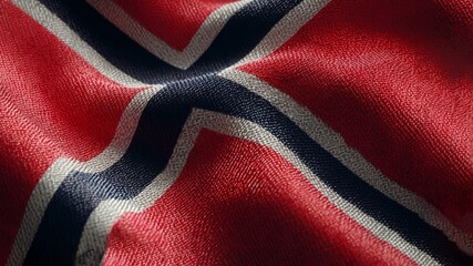 Displaying the flag of Norway in silk to celebrate Independence Day with elegance and pride
