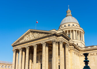 Pantheon building in Latin quarter, Paris, France