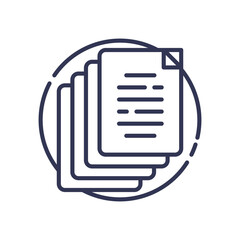 Fototapeta premium Stacked documents symbolize data diversity and information management.