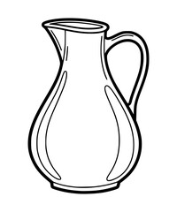 Water Jug Line Art