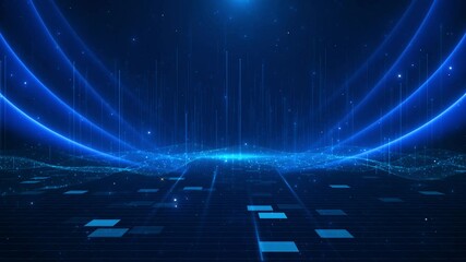 Abstract blue futuristic background of information technology binary digital data code digital future internet and crypto computer code. Abstract pattern, iot network engineering IT cloud computing - Powered by Adobe