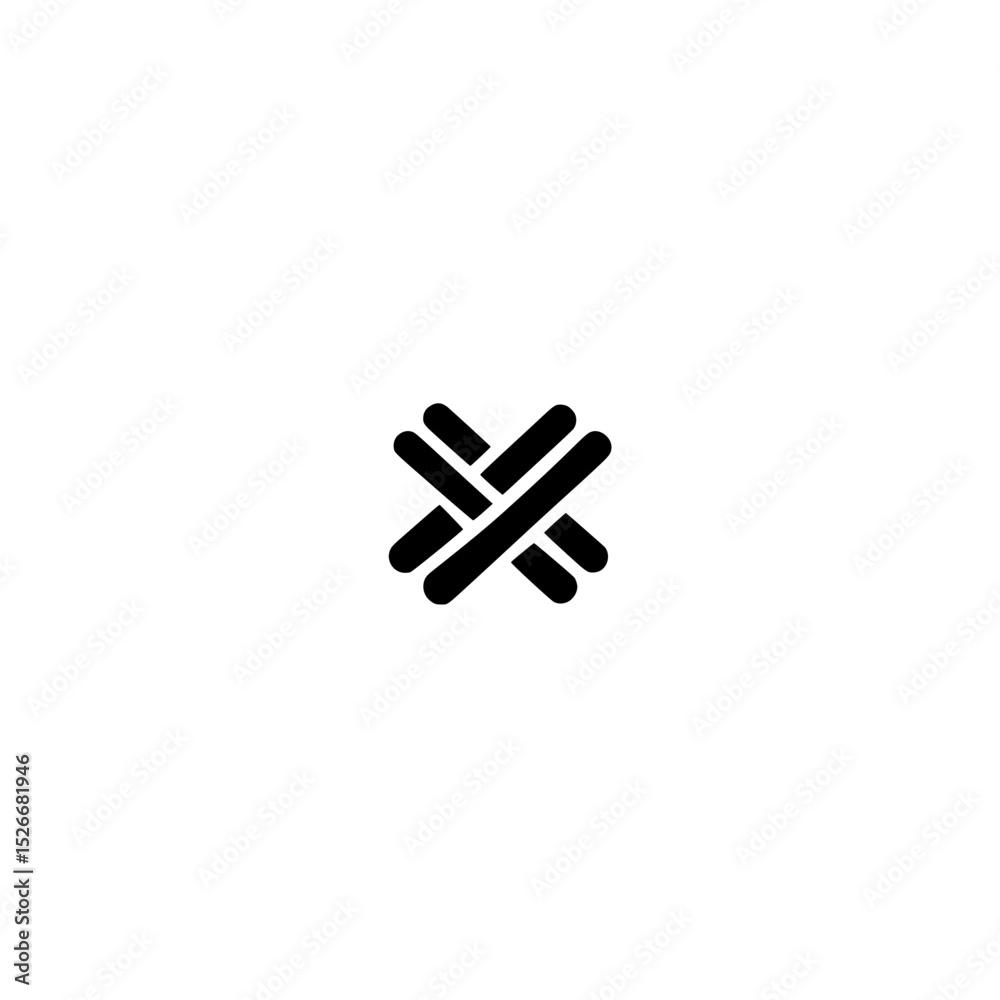 Poster vector icon of interconnected nodes symbolizing connectivity and network