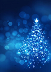 A winter scene with a magical Christmas Tree