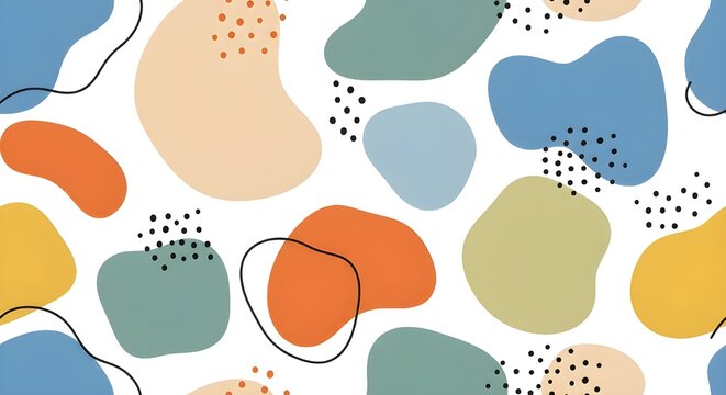 Forma abstracta de mancha. Elementos de forma l&iacute;quida. Conjunto de elementos gr&aacute;ficos modernos. Banner de formas fluidas y coloreadas. Formas l&iacute;quidas abstractas con degradado. Ilustraci&oacute;n vectorial.