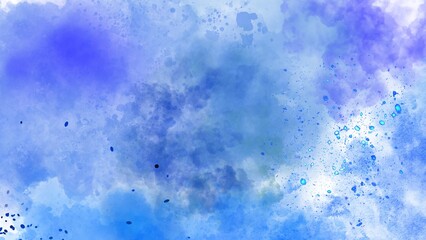 watercolor blue grunge background. gradation.  artistic background