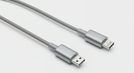 Light gray digital display cables