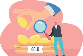 Golden eggs metaphor of investment