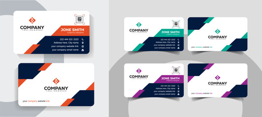 Modern Corporate Business Card Design Template for Professionals and Agencies. Professional corporate business card template with clean design.