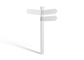 Outdoor Directional Signpost Mockup