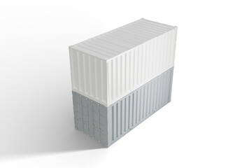 Container Mockup for Export Business Branding
