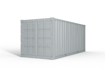 Cargo Container Mockup for Logo Presentation