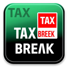 Obraz premium tax break icon sign vector