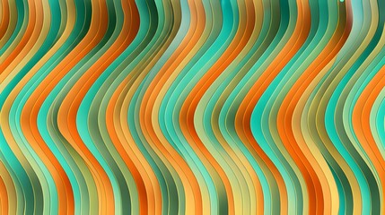 Abstract Wave Pattern in Vibrant Hues